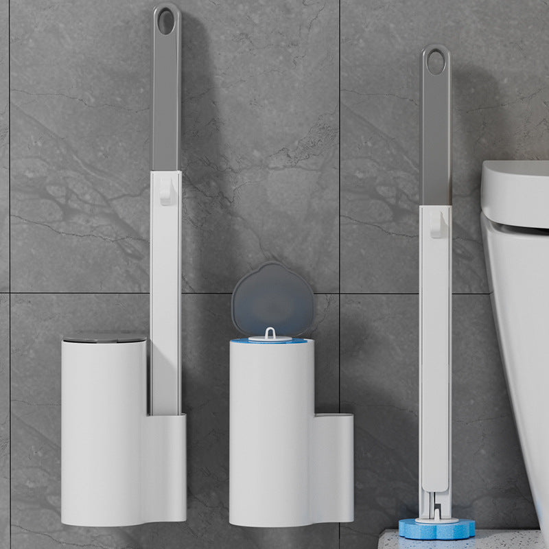 BañoClean™ Cepillo para inodoro con cabezales desechables - Limpieza profunda sin contacto