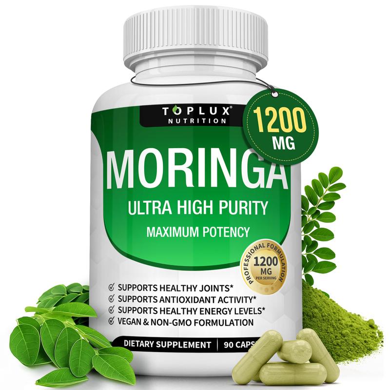 Moringa 1200mg Superalimento Verde en Cápsulas