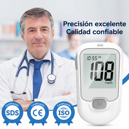 GlucoCheck Kit - Glucómetro Digital