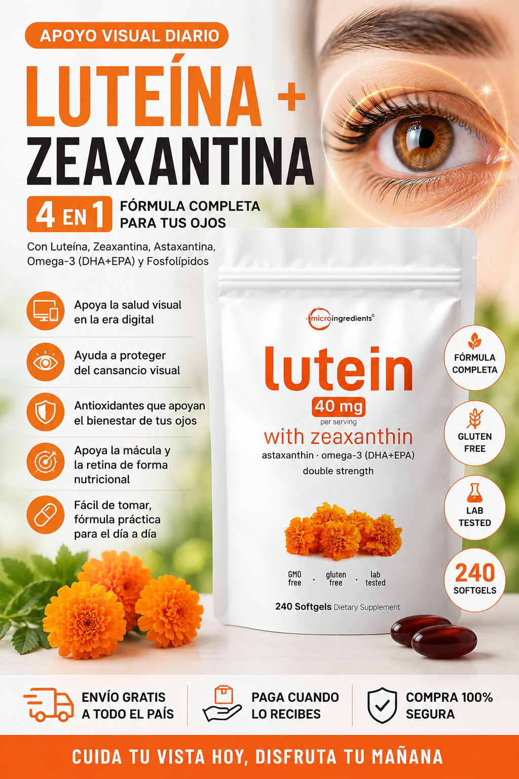 Luteína + Zeaxantina – Apoyo Visual Diario