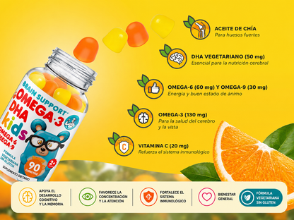 Brain Support Kids DHA + Omega 3-6-9