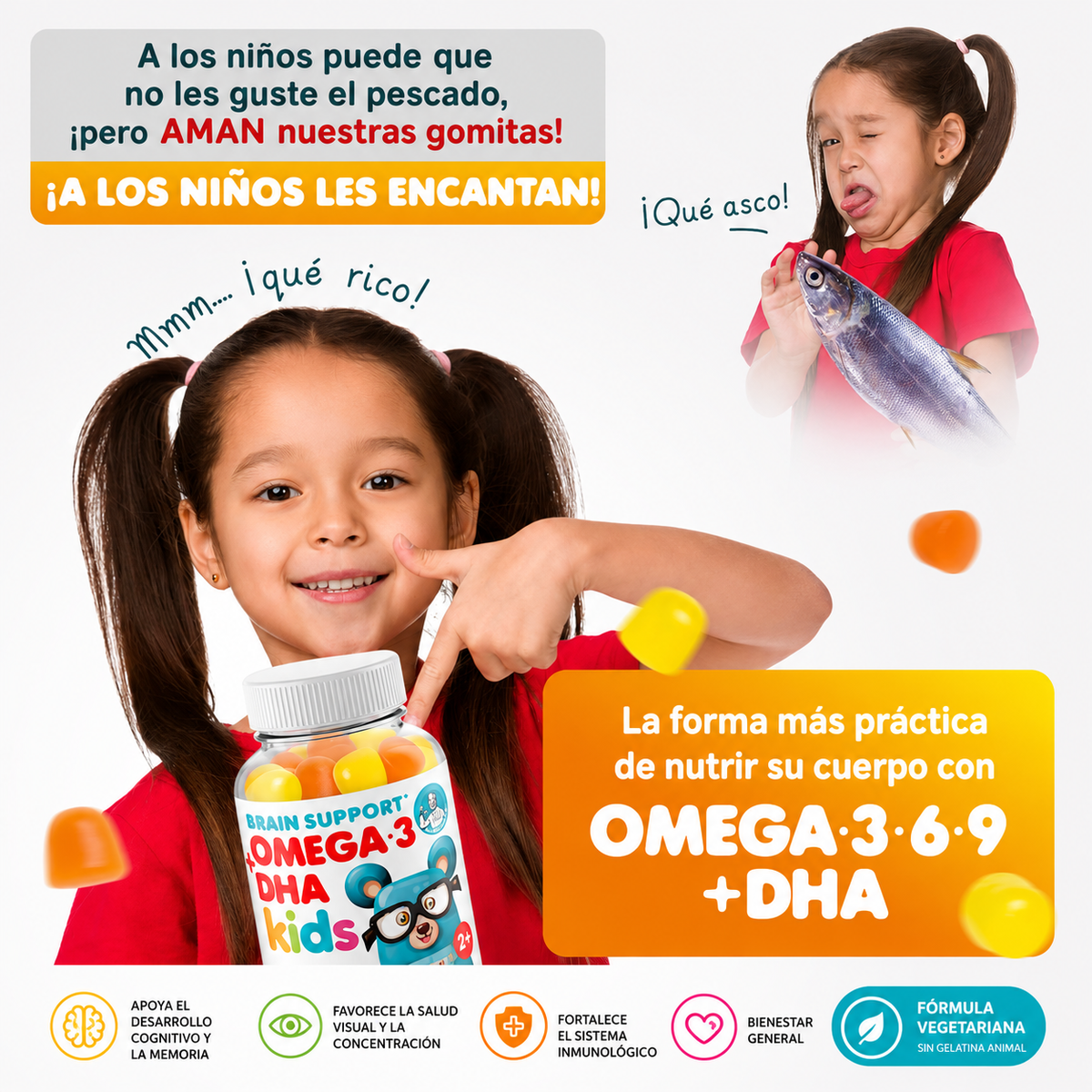 Brain Support Kids DHA + Omega 3-6-9